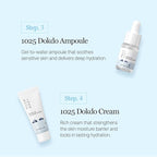 ROUND LAB 1025 Dokdo Hydrating Mini Size Kit (Cleanser, Toner, Ampule, Cream), Deep Hydration for Dry Skin, Daily Skin Care Routine Trial Kit for Moisture Care, Travel Size Gift Set, Korean Skin Care