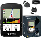 Bryton Rider S510 Sensor Bundle 2.8 Inch Color LCD Touchscreen GPS Bike/Cycling Computer, Offline USA Map, Compatible with Bike Radar, 30hrs Long Battery Life, Waterproof