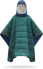Camping Blanket, Poncho Wearable Hoodie Blankets Outdoor Waterproof Windproof