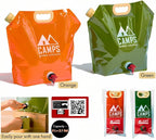 Collapsible Water Container Bag, BPA-Free, Portable, Foldable, 8 Liters/2.1 Gallons, Outdoor, Camping, Hiking, Weather Emergencies, Sports, Survival Kit