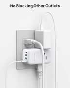 TROND Outlet Extender with 2 PD 20W USB C Charger, 3 AC Multi Plug Outlet Splitter with 360 Rotating Plug, USB Wall Socket Adapter, A Small Charging Station for Kitchen Bathroom Cruise Essentials
