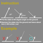 Heavy Duty Steel Tent Stakes - Tarp Pegs Camping Stakes for Outdoor Camping Canopy and tarp, 12 inch 8/10/12PC Pack