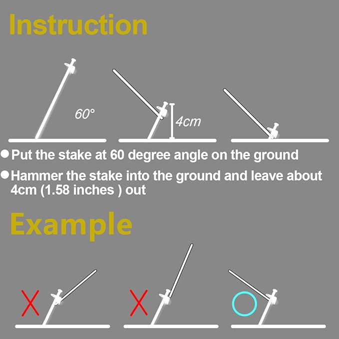 Heavy Duty Steel Tent Stakes - Tarp Pegs Camping Stakes for Outdoor Camping Canopy and tarp, 12 inch 8/10/12PC Pack