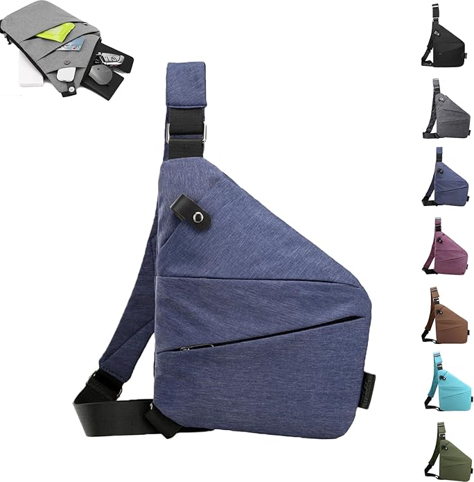 Anti Theft Travel Bag,Anti Theft Crossbody Bag, Sling Bag Travel Crossbody Bag for Women Men