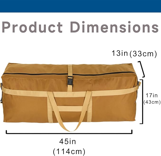 Large Duffel Bag, Waterproof Carry on Weekend Overnight Storage Bag over Luggage for Airline, Travel, Camping, Moving