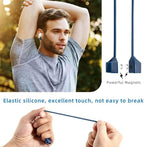 Magnetic Anti-Lost Straps for AirPods,4 Pack Ultra Strong Magnetic AirPods Strap Anti-Lost Neck Rope Cord,Soft Silicone Sports Lanyard Compatible with AirPods 1&2/ Pro /2nd/3rd (Black/White/Grey/Blue)