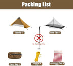 Night Cat Ultralight Tent 1 Person for Professional Backpacker Hiker 2 LBS Only Lanshan Backpacking Bivvy Ground Tent Heavy Rain Waterproof Trekking Pole Not Included