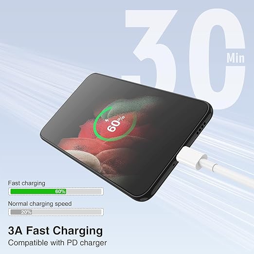 3-Pack [3.3FT+6.6FT+6.6FT] 60W USB C to USB C Cable, Type C Fast Charging Cable for iPhone Air 17 16e 16 15 Pro Plus Pro Max，for Galaxy S25/S24, for iPad Pro/Air/mini, for MacBook Pro/Air and More