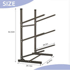 Kayak Storage Rack, Heavy-Duty Metal Kayak Storage Rack Adjustable Freestanding Kayak Stand, Canoe and Paddleboard Kayak Rack for Indoor & Outdoor Use