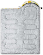 QOOMO Camping Sleeping Bags,3 Season Warm & Cool Weather,Lightweight,Waterproof Sleeping Bags for Adults & Kids,Traveling,and Outdoors,Camping Gear Equipment