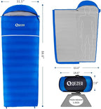Down Sleeping Bag for Adults, 600 Fill Power, Ultralight & Compact with Compression Sack for Backpacking, Camping, Hiking