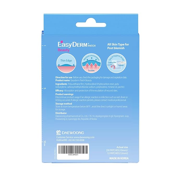 EasyDerm 3-Type Pimple Patches Gift Set, Acne care soluution, Korean Spot Patch to Cover ZitsㅣQuick Calming(10ea) + Relief(42ea) + Beauty Patches(42ea)ㅣTrendy Teen girl gifts Back to School MUST HAVE