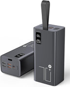 Portable Charger 70000mAh Power Bank Fast Charging, External Battery Pack High Capacity, 30W USB C Battery Bank PD&QC 3.0, 5 Output 2 Input, LED Display Powerbank for iphone Tablet Camping Travel