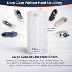 Shoe Washing Machine Bag for Sneakers – 2 Pack Laundry Shoe Bag Reusable Sneaker Wash Bag with Protective Zipper, Mesh Cleaning Bag for Tennis Shoes, Running Shoes - White