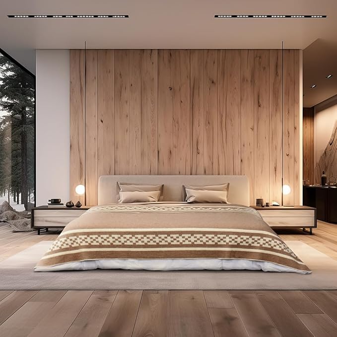 Inca Wall Thick Alpaca Wool Blanket Heavyweight Camping Outdoors Indoors Soft Peru Twin Size New Ethnic Design (Soft Camel/Ivory, Twin Size)