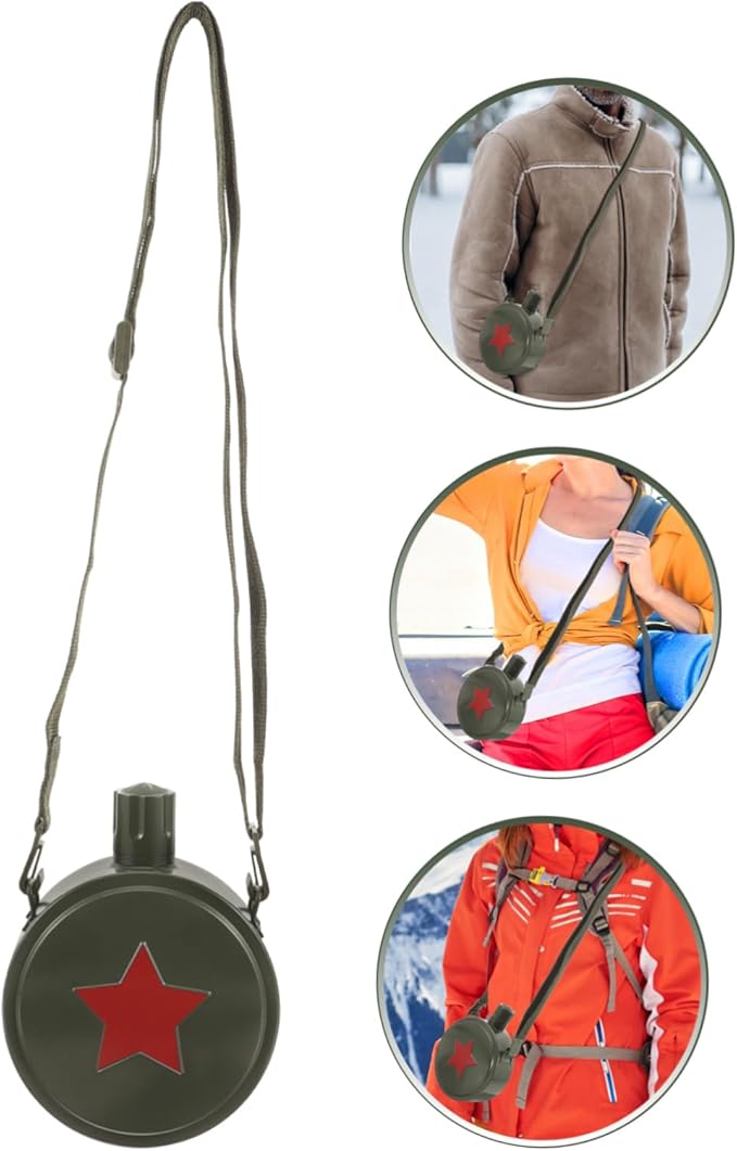 BESPORTBLE Outdoor Sports Water Bottle Water Jug Canteen with Hiking Canteen Canister Hiking Flask Camo Travel Foot Stainless Steel Camping Bottle re-usable