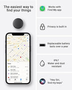 2026 New Smart Tracker Tags: Bluetooth Tracker Tag, Key Finder Tags Works with Apple Find My App, Replaceable Battery, Wallet Finder Tags and Item Locator Tags for Keys, Bags, Luggage, Pets, Wallet