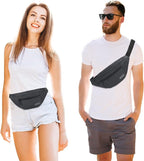 MAXTOP Large Crossbody Fanny Pack with 4-Zipper Pockets,Gifts for Enjoy Sports Festival Workout Traveling Running Casual Hands-Free Wallets Waist Pack Phone Bag Carrying All Phones