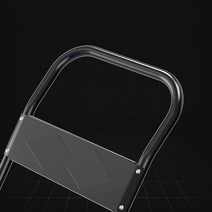 Hand Truck Folding Platform Truck Plastic Deck and Metal Handle Hand Cart with Wheels Foldable Push Trolley for Luggage Parcel Tools Moving Folding Cart