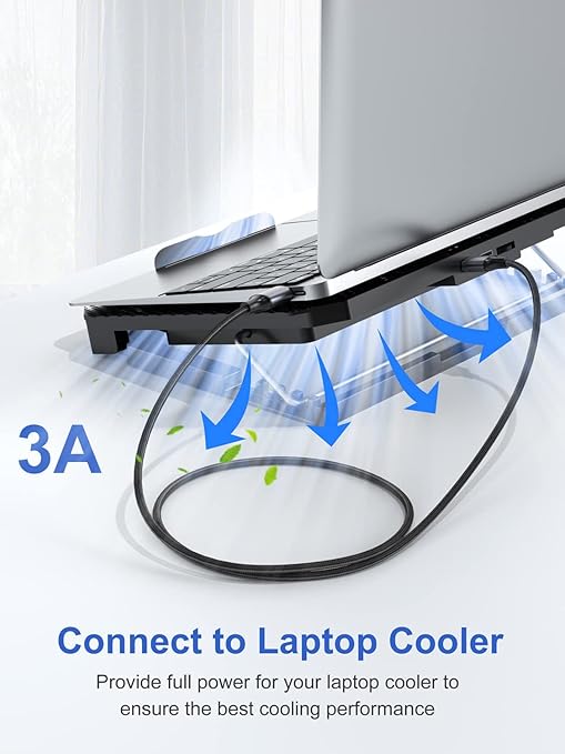 USB to USB Cable 10 FT 2-Pack, USB 3.0 A to A Cable 10 Foot Male to Male Cord Double Sided Compatible with Hard Drive, Laptop Cooler, DVD Player and More