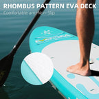 Inflatable Stand-Up Paddle Boards – Available 32"/33"/34" Widths Inflatable Paddle Board with SUP Accessories, Camera Mount, Basic All-Around SUP Board for All Skill Levels, Up to 450lbs