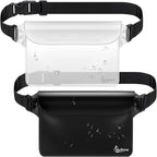 Waterproof Fanny Pack, Waterproof Pouch for Phone Passport Wallet Holder, Floating Dry Bags for Travel Beach Swimming Kayaking Boating Pool Diving Accessories