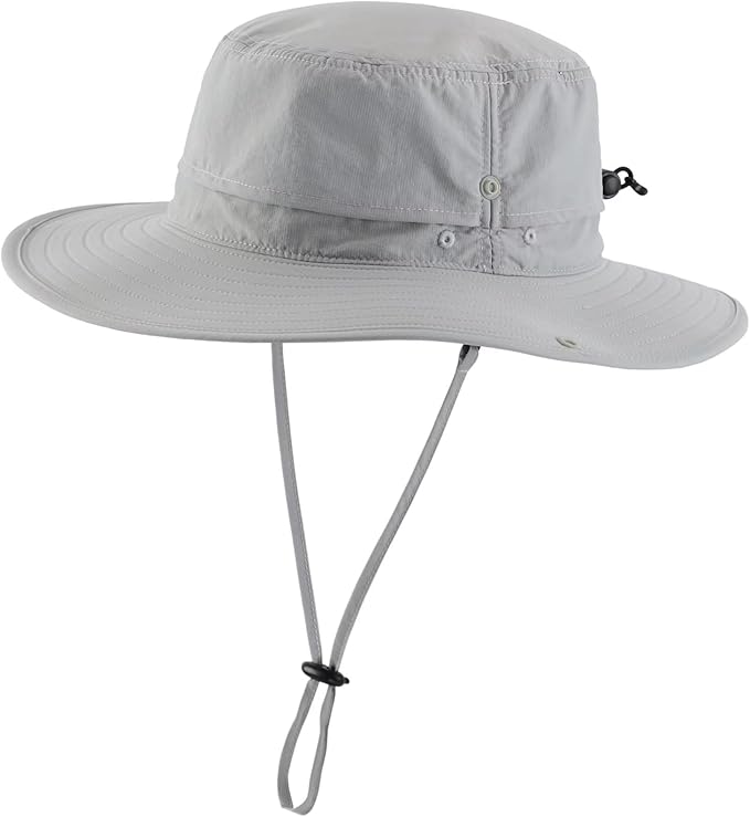 Connectyle Sun Hat for Men Women Outdoor UV Protection Safari Hat for Fishing Hiking Gardening Breathable Cowboy Hat UPF50