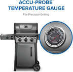 Napoleon Freestyle 365 Propane Gas Outdoor Grill with Range Side Burner, Graphite Grey – 4-Burner BBQ for Versatile Cooking