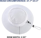 Connectyle Sun Hat for Men Women Outdoor UV Protection Safari Hat for Fishing Hiking Gardening Breathable Cowboy Hat UPF50