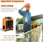 CAZOKASI Personal Fan 10000mAh Waist Clip Portable Rechargeable Wearable Hand Free, 6-40hours Wearable Cooler for Traveling Working Outdoor Office (10000mAh / Orange)