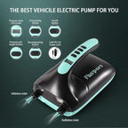 FBSPORT 20PSI High Pressure SUP Vehicle Electric Air Pump, Inflation Paddle Board Pump for Stand Up Paddle Boards, Inflation & Deflation Function Quick Air Inflator for Paddleboards