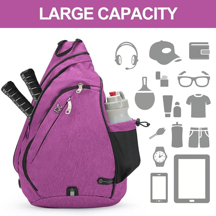 INOXTO Sling Bag, Multipurpose Crossbody Shoulder Bag for Men and Women