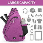 INOXTO Sling Bag, Multipurpose Crossbody Shoulder Bag for Men and Women