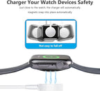 10FT for Apple Watch Charger, Long 10 FT iWatch Portable Wireless Fast Charging Cable Cord with USB C i-Watch Charger Plug Compatible with Series 10/9/8/7/SE/6/5/4/3/2/1 2Pack