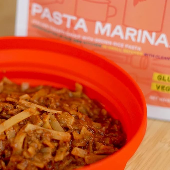 GOOD TO-GO Pasta Marinara 6-Pack of Single Servings) | Camping & Backpacking Food | Just Add Water Backpacking Meals | Good To-Go Dehydrated Meals Taste Better Than Freeze Dried Food