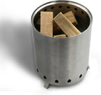 Pizza Oven Wood - Kiln-Dried Oak Wood for Pizza Ovens, 3.5-Inch Barkless Logs, Ideal for Ooni, Gozney, Solo Stove, and Other Wood-Fired Pizza Ovens, Grills, and Smokers - Approx. 10 lbs