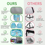 Iknoe Large Cooler Bag Collapsible, Insulated Bags Leakproof Lunch Cooler Tote with Multi-Pockets for Adult, Insulated Lunch Box for Beach, Picnic, Work, Blue White 24-Can (15L)