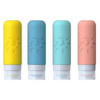 Travel Bottles for Toiletries, TSA Approved Travel Containers 3oz Leak Proof Travel Tubs Refillable Liquid Travel Accessories for Shampoo Conditioner Lotion Body Wash(Multicolored B)