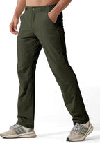 FREE SOLDIER Men's Outdoor Cargo Hiking Pants with Belt Lightweight Waterproof Quick Dry Tactical Pants Nylon Spandex