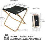 AOUTACC Ultralight Portable Folding Camping Stool for Outdoor Fishing Hiking Backpacking Travelling(XL:13"x14"x15";Large:11.8"x11"x11.4"; Medium:8.3"x9.5"x 11")