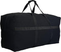 Extra Large Storage Canvas Duffle Bag with Zippers and Handles, Big Foldable Duffle Bag for Travel 80L