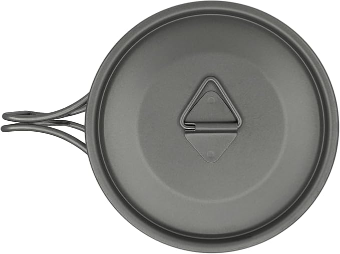 Kuvik Titanium Cup with Lid 350ml (11.8 oz) - Ultralight and Compact Pot for Backpacking, Camping, and Survival