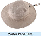 Connectyle Sun Hat for Men Women Outdoor UV Protection Safari Hat for Fishing Hiking Gardening Breathable Cowboy Hat UPF50