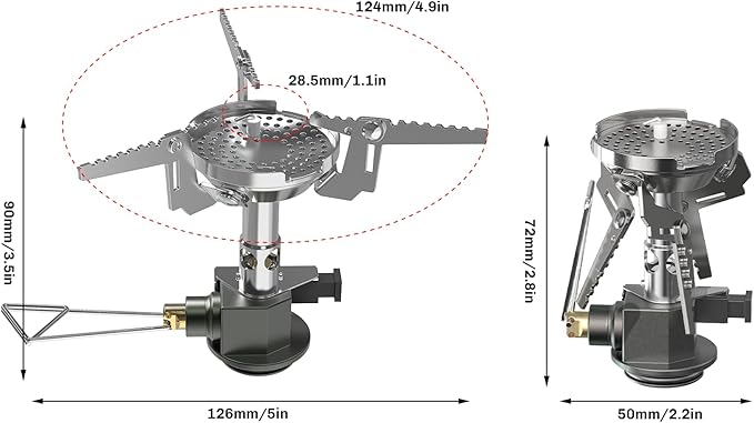 Fire-Maple Greenpeak 2 Backpacking & Camping Stove with Micro Regulated Valve - Ultralight, Compact, Isobutane-Powered Cooking Gear for Hiking, Trekking, Hunting & Emergency Use