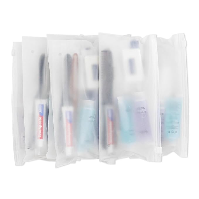 50-Pack Toiletry Kits - Personal Hygiene & Travel Kit for Men, Women & Charity - Disposable, Bulk Homeless Care Package Supplies