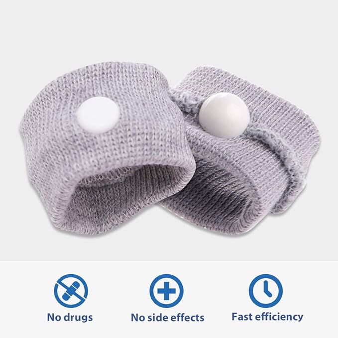 KONGDY 10 Pcs Sea Motion Sickness Wrist Bands & 10 Counts Motion Sickness Patches for Cruise, Morning Sickness, Travel & Car Sickness, No drowsy Anti-Nausea Bands