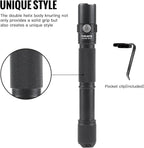 ThruNite Archer 2A C LED Rechargeable Flashlight, High 1000 Lumens AA Flashlight with Lanyard, IPX8 Waterproof Dual Switch Small Outdoor Light for Hiking, Camping, Everyday Use, EDC - CW