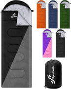 Sportneer Sleeping Bag, 3 Seasons Warm Cold Weather Sleeping Bags for Adults Kids Boys Girls with Compression Sack- Lightweight Camping Essentials Gear Accessories, Backpacking, Hiking