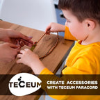 TECEUM 5/32" Paracord Rope 1000 – 1000ft / 200ft / 100ft / 50ft – Tactical Parachute Cord 4mm – 45+ Colors – Nylon String for Survival & Camping Gear – Stripe Cord for Survival – Utility Rope