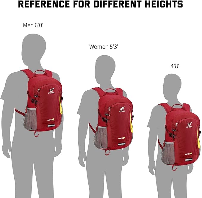 SKYSPER Small Hiking Backpack, 20L Lightweight Travel Backpacks Hiking Daypack for Women Men